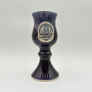 2005 Georgia Renaissance Festival Purple Pottery Mug Cup Goblet King 20 Years